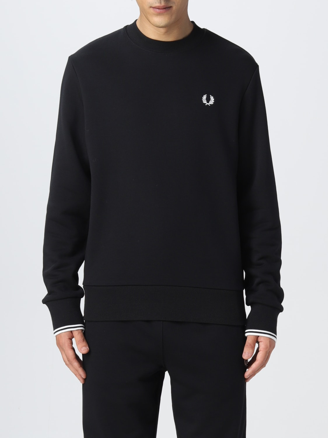 FRED PERRY SWEATSHIRT: Sweatshirt men Fred Perry, Black - Img 1