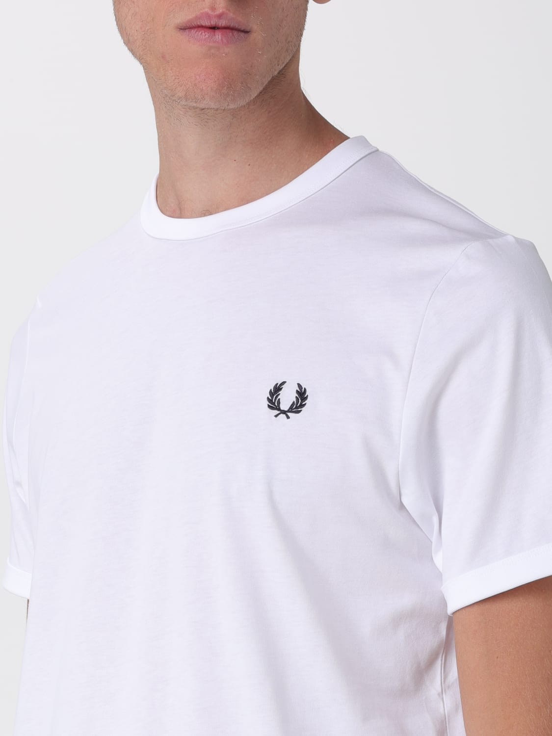 FRED PERRY T-SHIRT: T-shirt men Fred Perry, White - Img 3