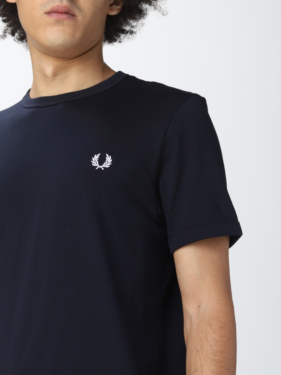 FRED PERRY T-SHIRT: T-shirt men Fred Perry, Navy - Img 3