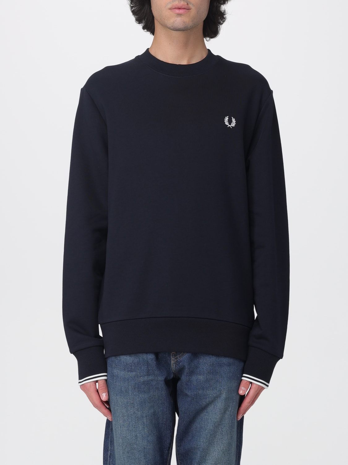 FRED PERRY SWEATSHIRT: Sweatshirt men Fred Perry, Blue - Img 1