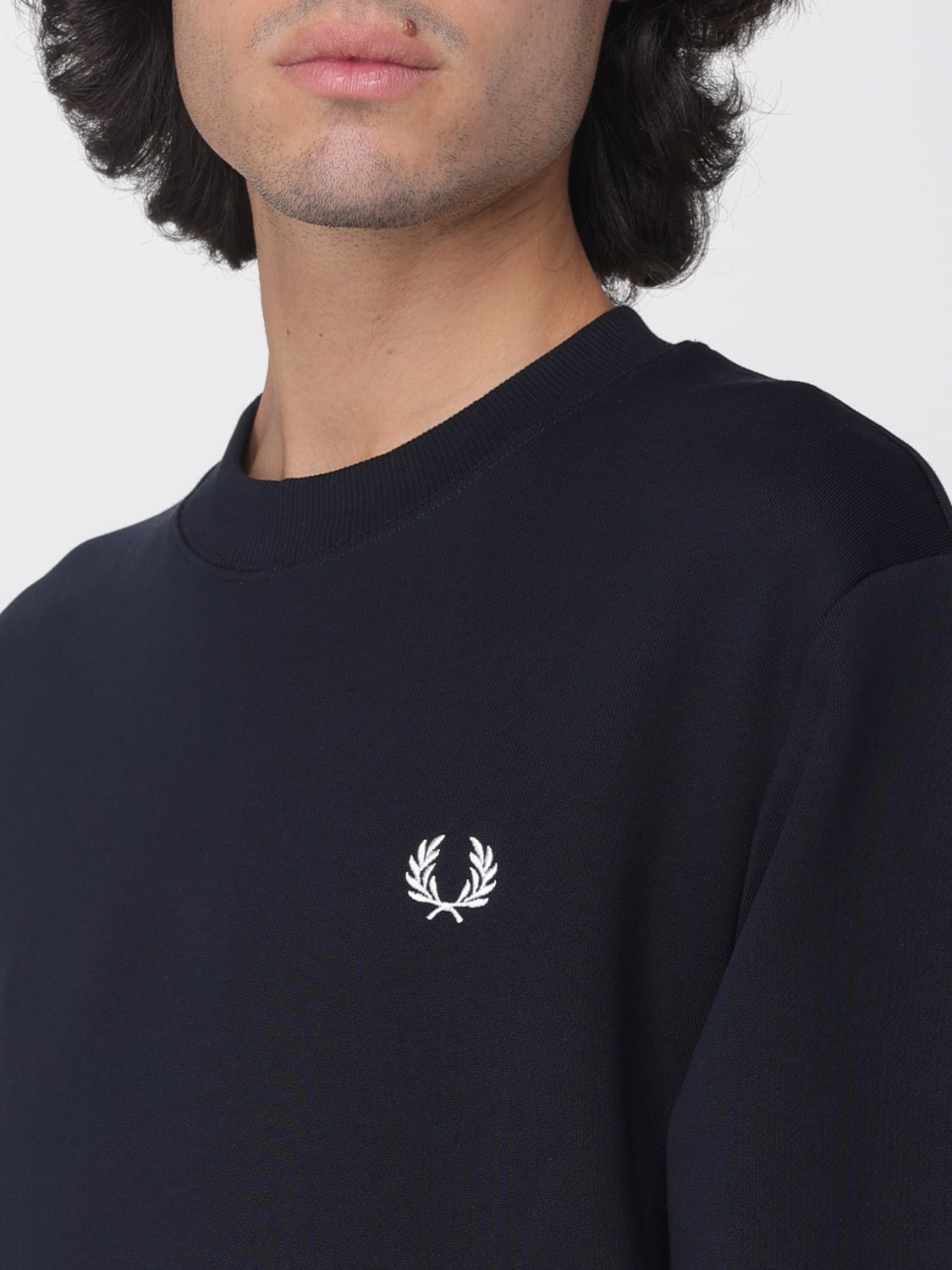 FRED PERRY SWEATSHIRT: Sweatshirt men Fred Perry, Blue - Img 3
