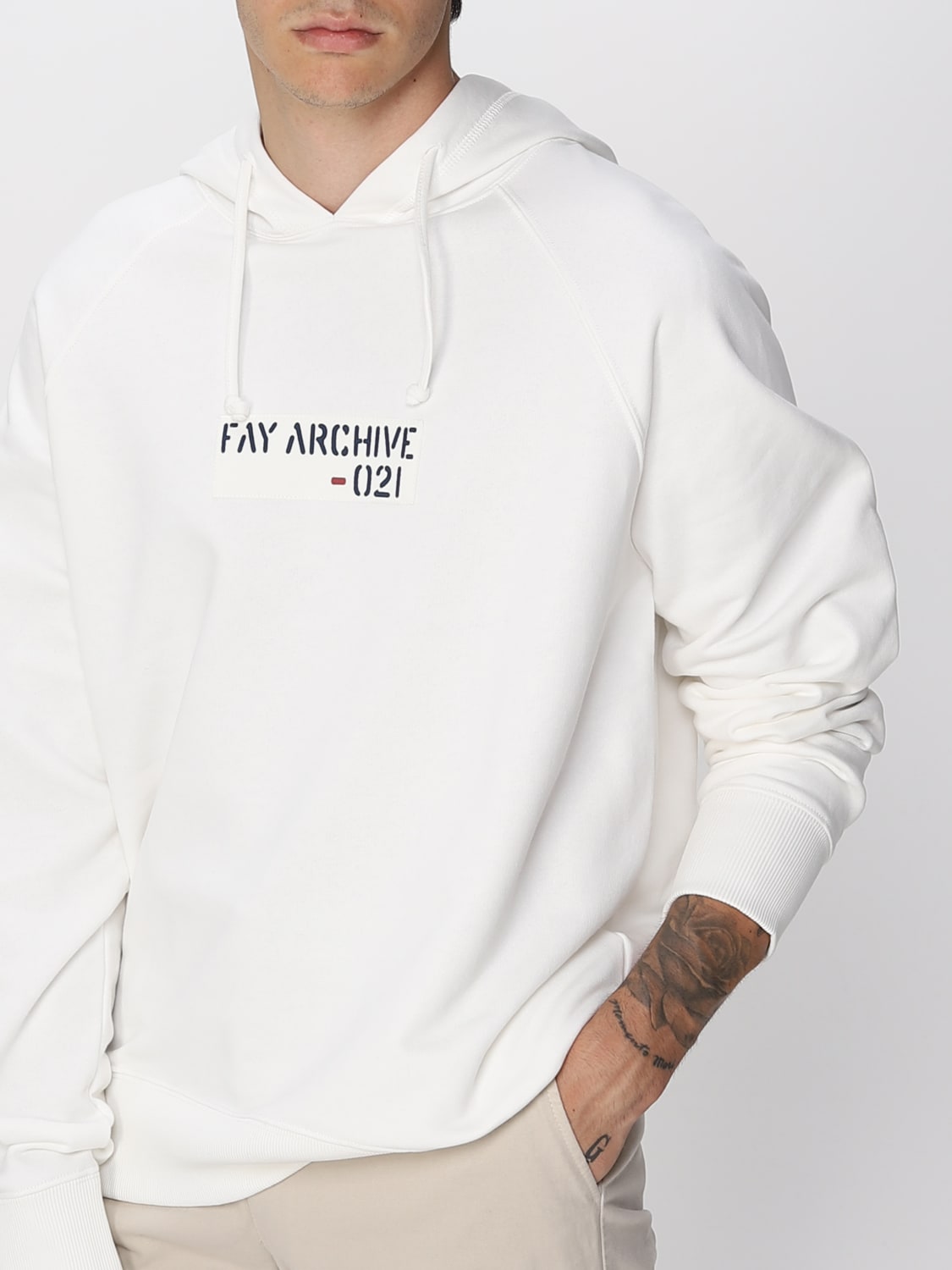 FAY SUDADERA: Sudadera hombre Fay, Blanco - Img 3