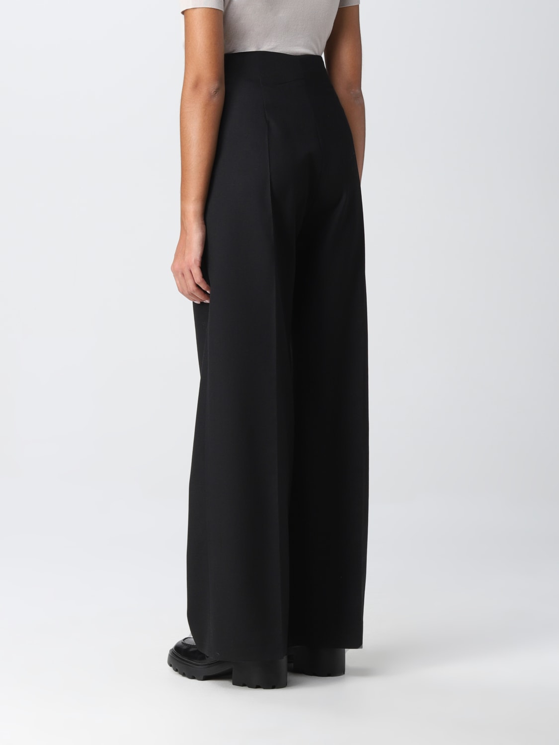 パンツ PATOU Women Straight Pants TR0420185999B Black Patou カジュアルパンツ - 黒 - ブラック | TR0380162999B
