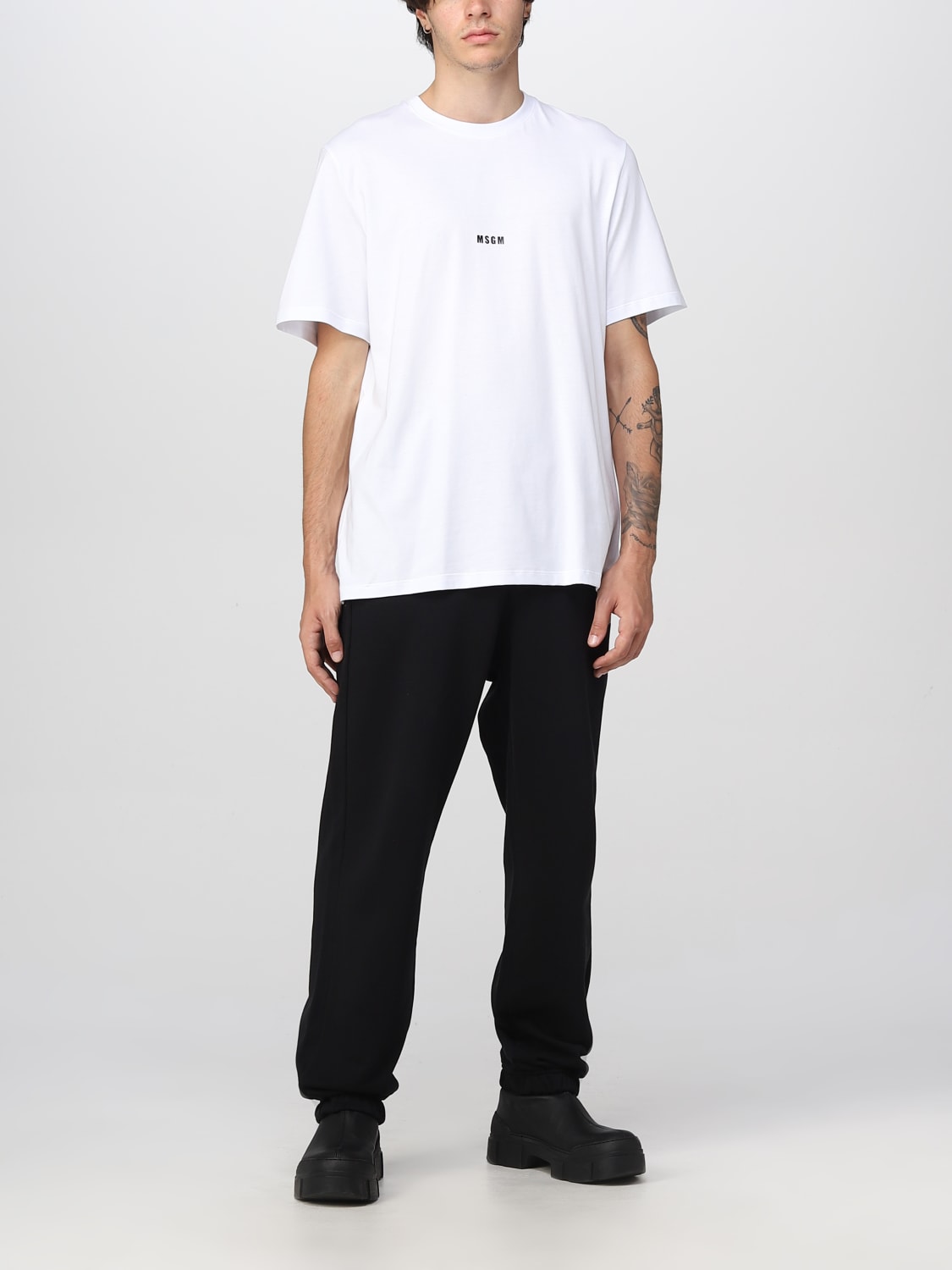 MSGM T-SHIRT: T-shirt men MSGM, White - Img 2