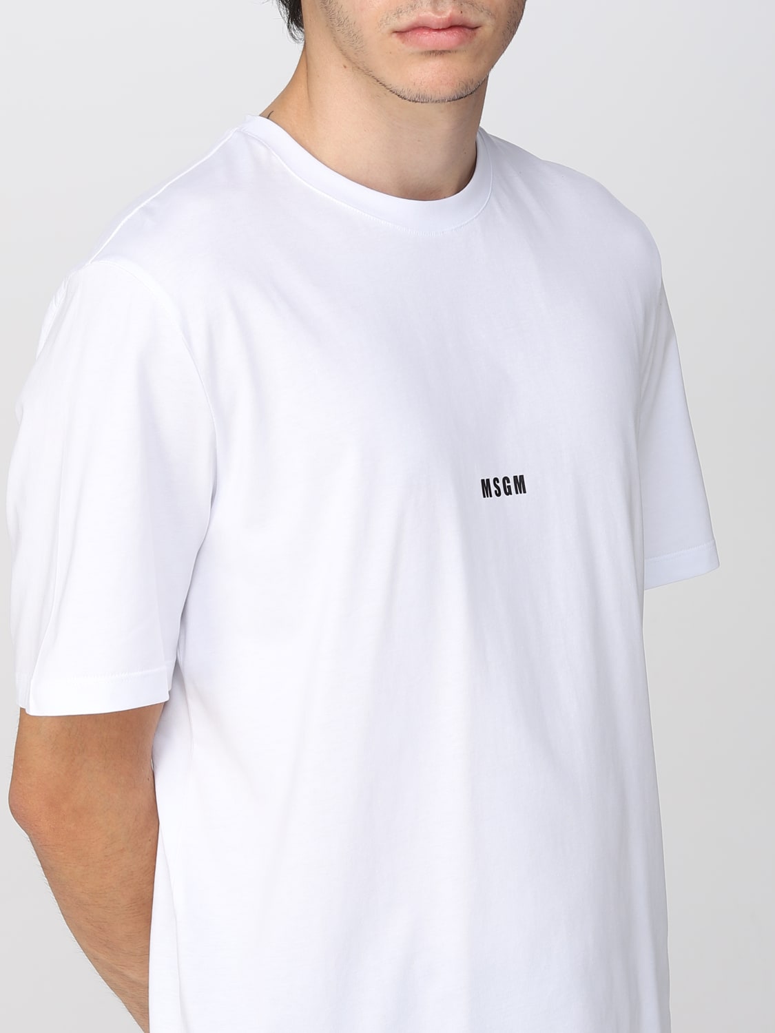 MSGM T-SHIRT: T-shirt men MSGM, White - Img 4