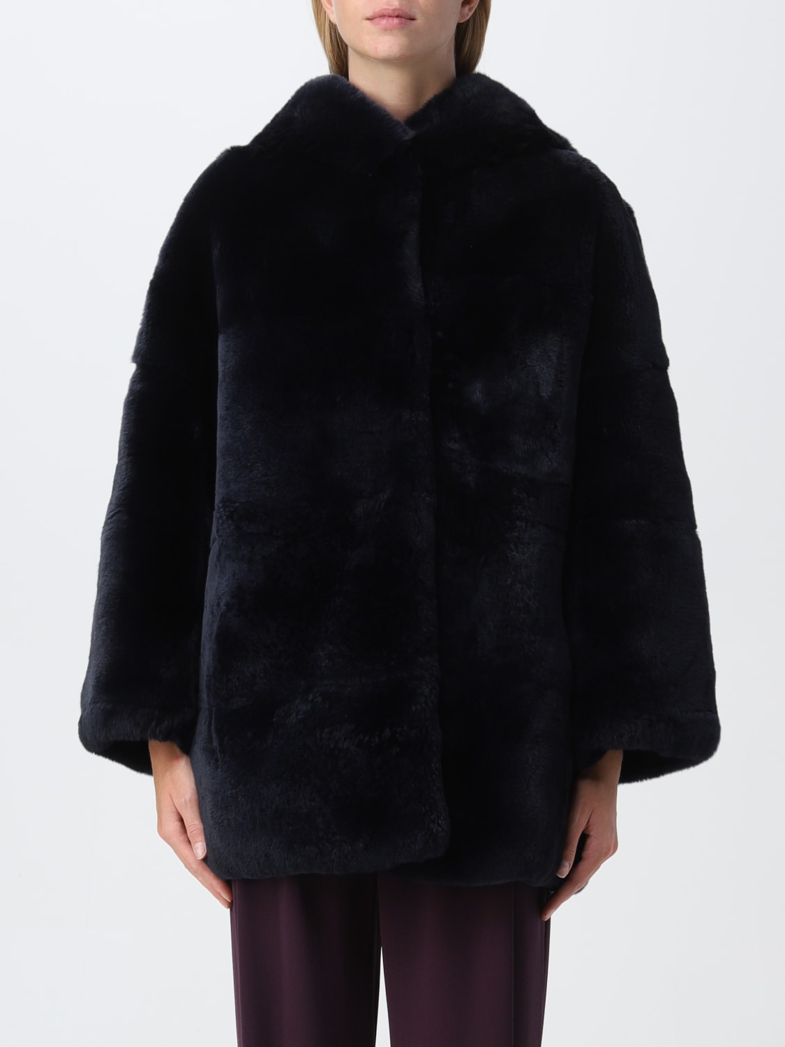 S.W.O.R.D FUR COATS: Fur coats women S.W.O.R.D, Blue - Img 1