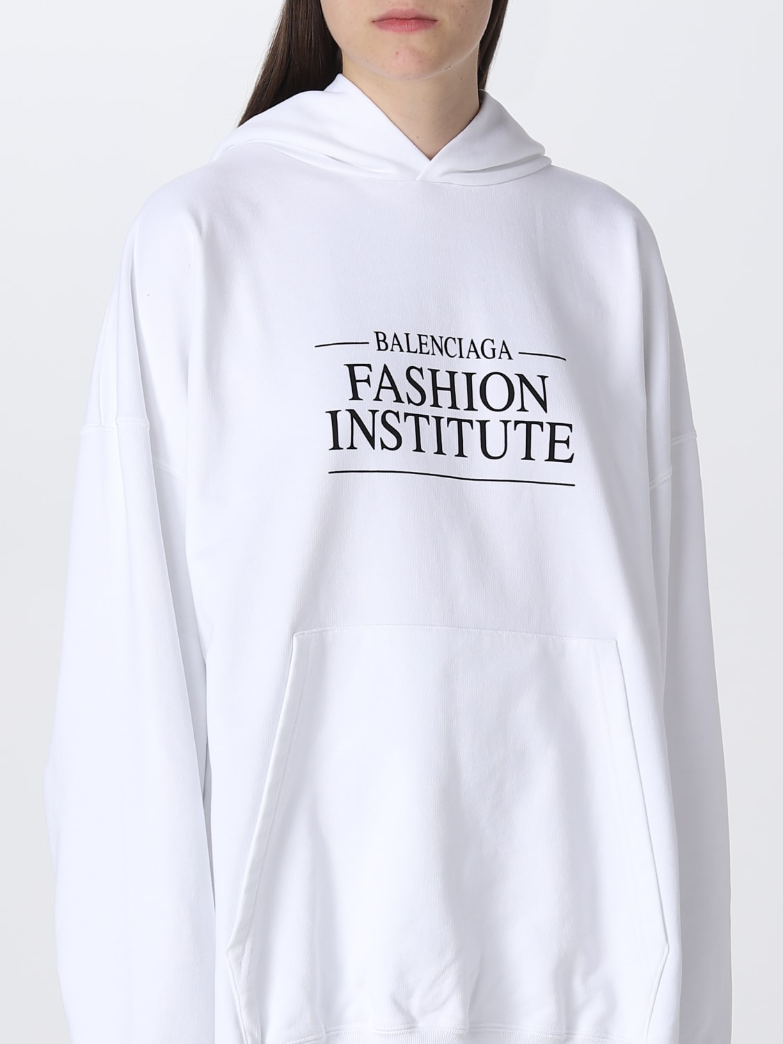 BALENCIAGA SWEATSHIRT: Sweatshirt women Balenciaga, White - Img 5