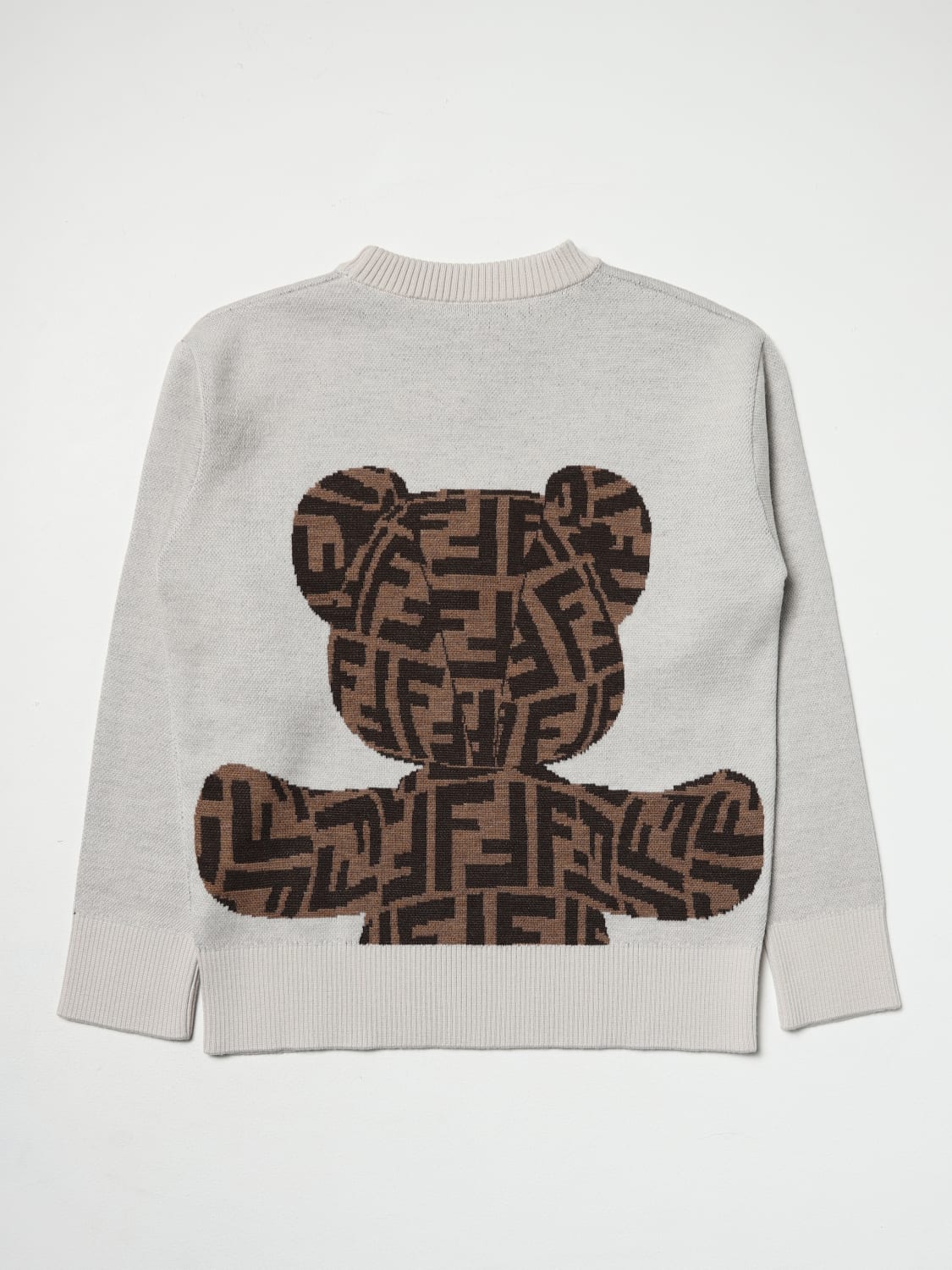 FENDI SWEATER: Sweater kids Fendi Kids, White - Img 2
