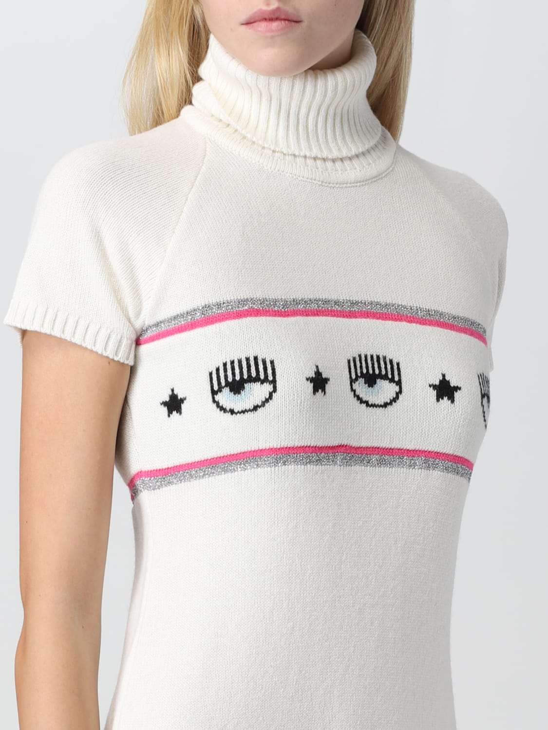 CHIARA FERRAGNI ROBE: Robes femme Chiara Ferragni, Blanc - Img 3