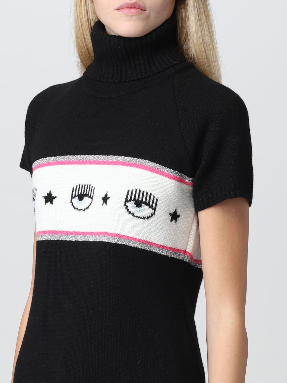 CHIARA FERRAGNI KLEID: Chiara Ferragni Damen Kleid, Schwarz - Img 3