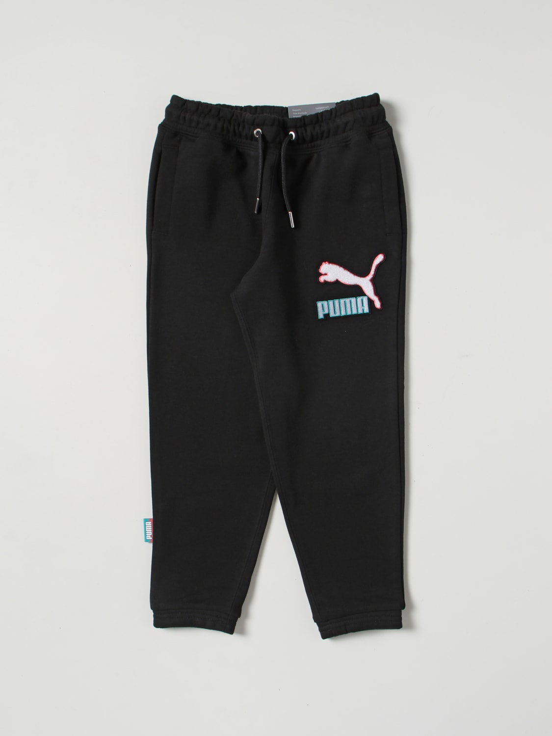 PUMA PANTALONES: Pantalón corto niños Puma, Negro - Img 1