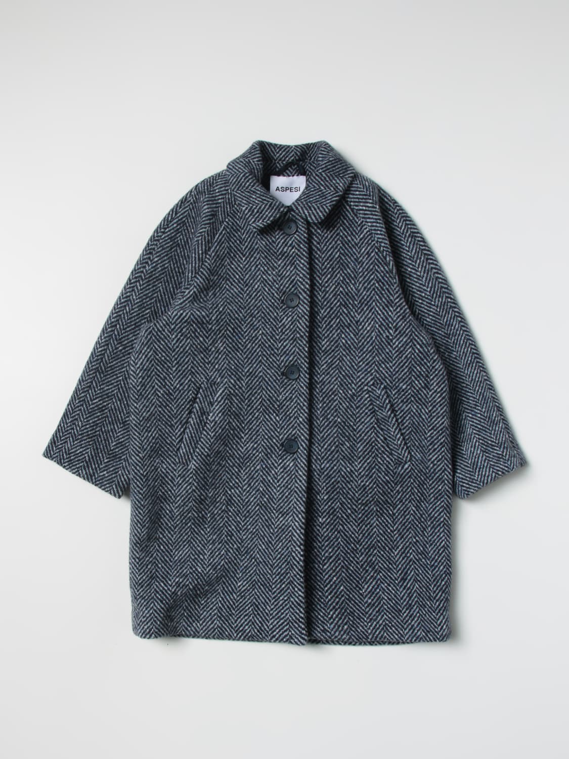 ASPESI ПАЛЬТО: Пальто Детское Aspesi, Синий - Img 1