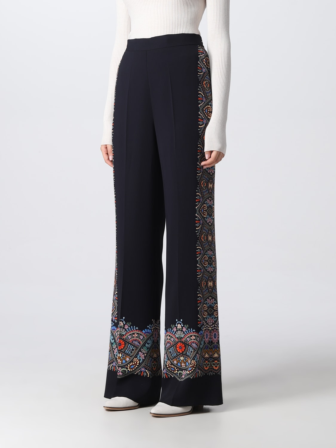 ETRO PANTALÓN: Pantalón mujer Etro, Negro - Img 3