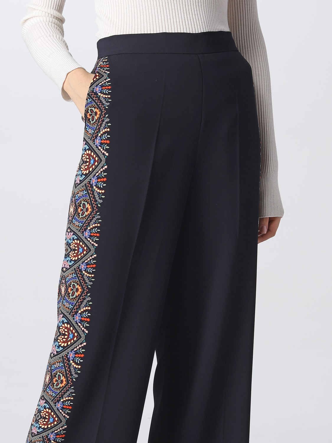 ETRO PANTALÓN: Pantalón mujer Etro, Negro - Img 4