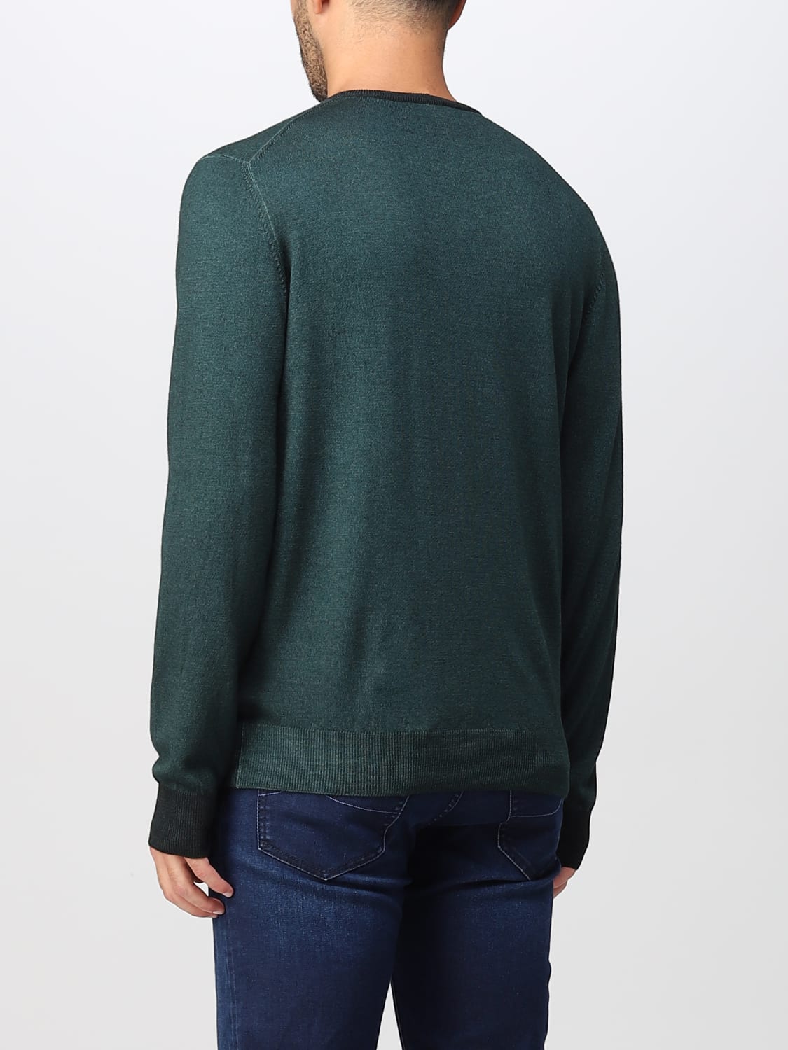 FAY SWEATER: Sweater men Fay, Grass Green - Img 2
