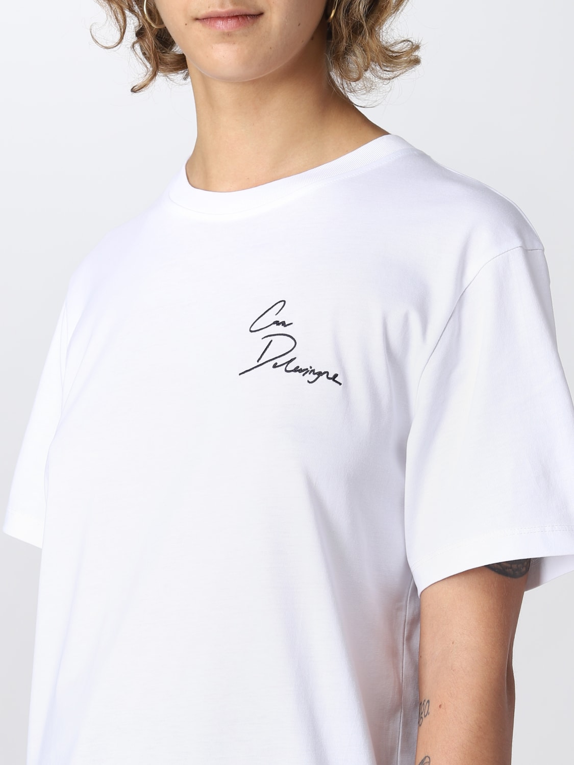 KARL LAGERFELD T-SHIRTS: T-shirt Karl Lagerfeld con stampa grafica, Bianco - Img 3