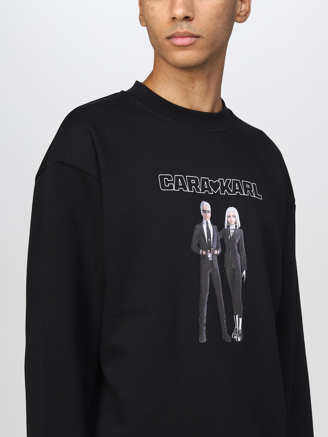 KARL LAGERFELD SWEATSHIRT: Sweatshirt men Karl Lagerfeld, Black - Img 3