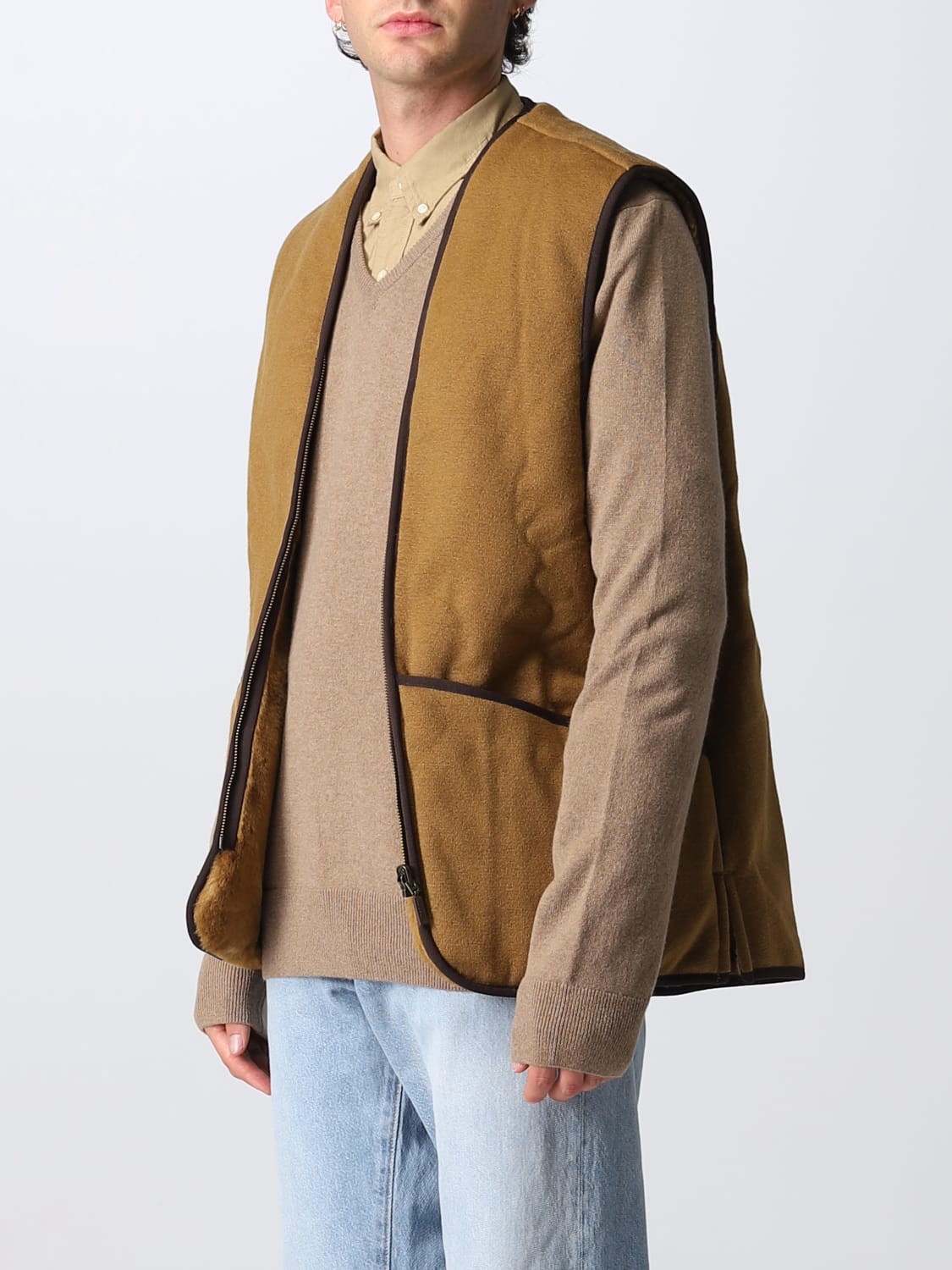 BARBOUR SUIT VEST: Coat men Barbour, Brown - Img 3