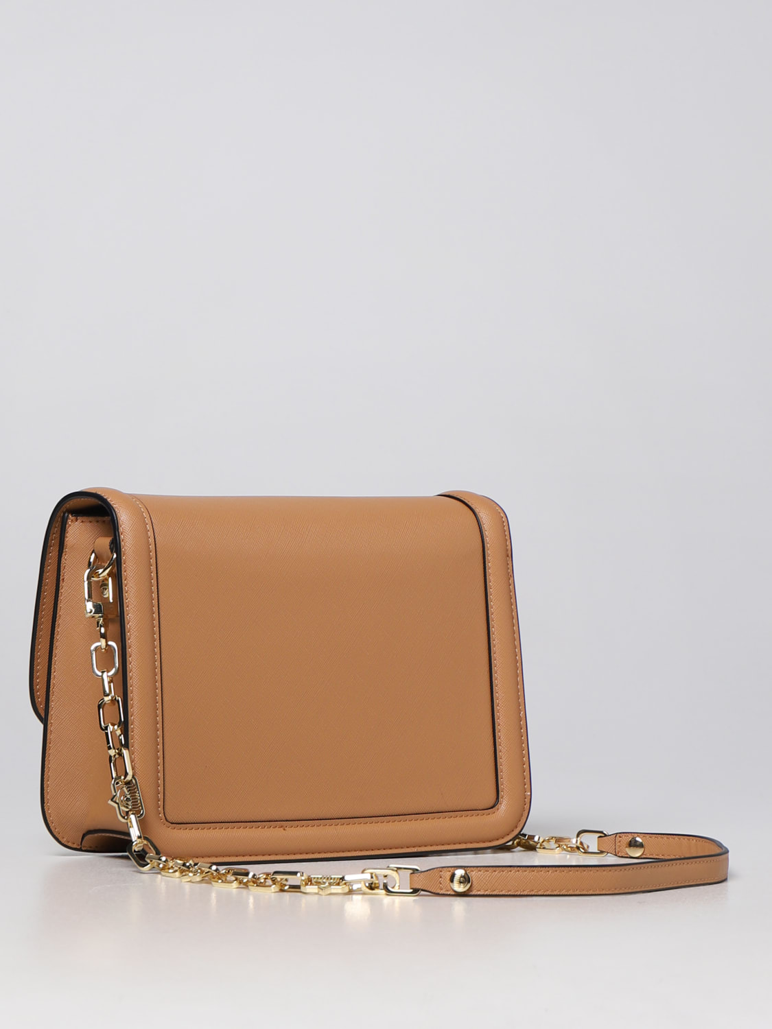 CHIARA FERRAGNI BORSA A TRACOLLA: Borsa Chiara Ferragni in pelle sintetica saffiano, Cipria - Img 2