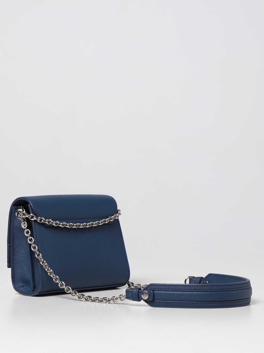 VIVIENNE WESTWOOD BORSA MINI: Borsa Lucy Vivienne Westwood in pelle saffiano, Blue - Img 2