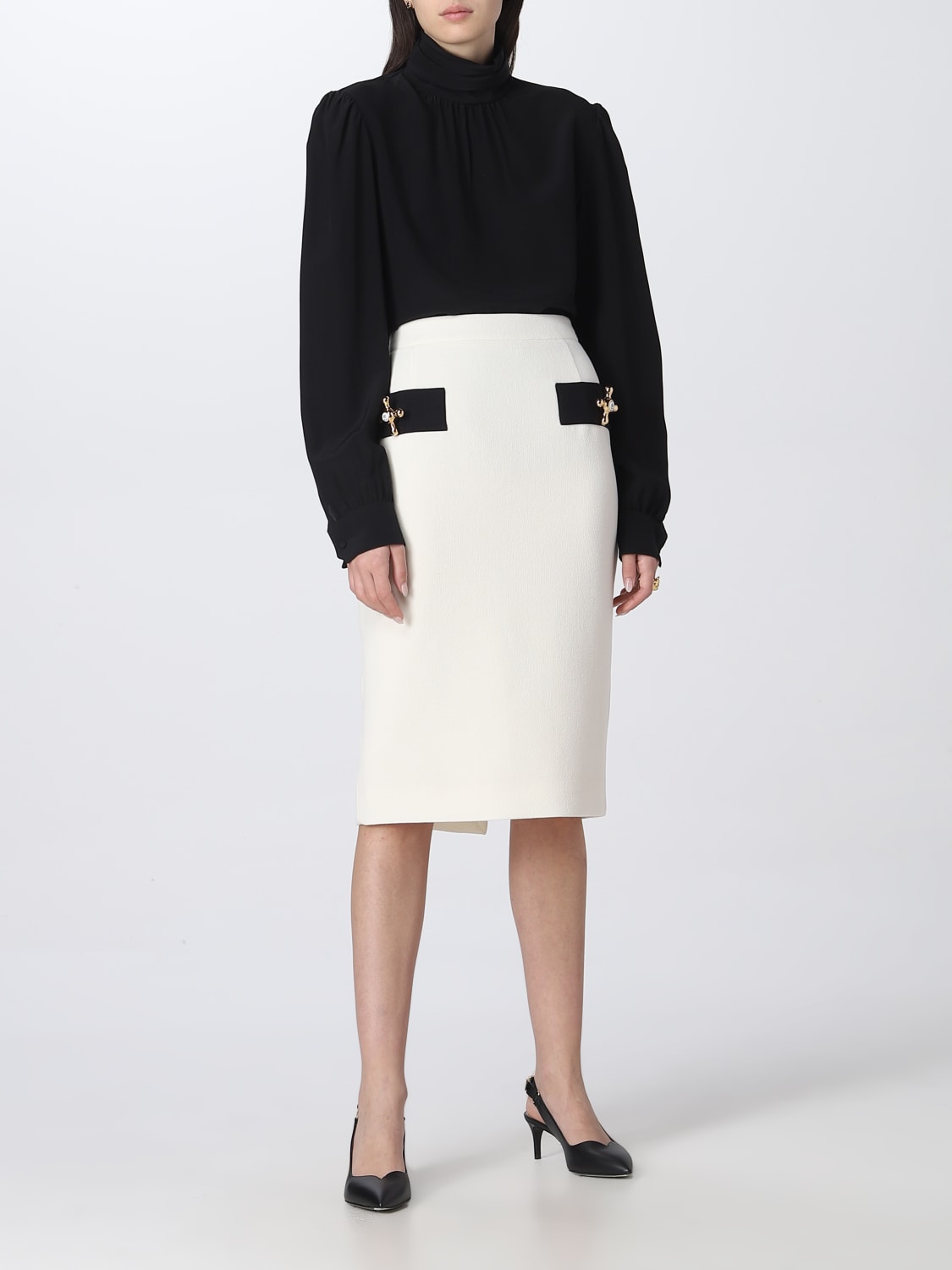 スカート MOSCHINO COUTURE Woman Skirt White 0101518 1005 Moschino Couture Outlet: Skirt women - White | Moschino