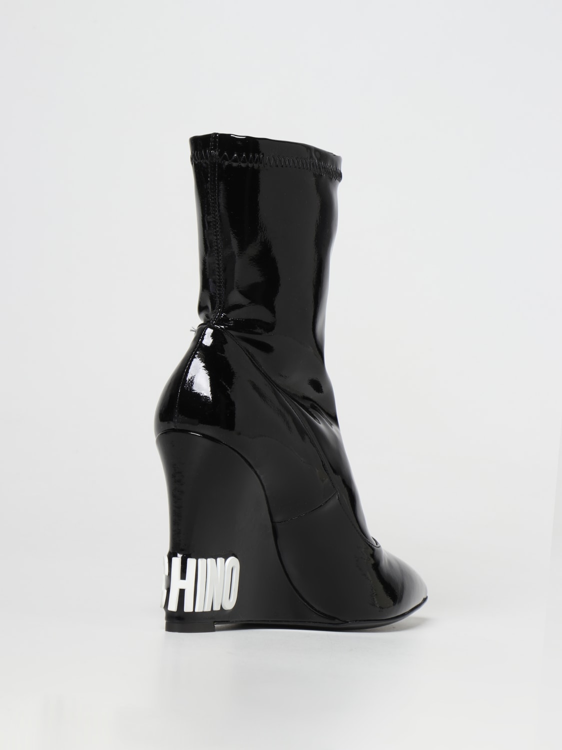 MOSCHINO COUTURE WEDGE SHOES: Flat booties women Moschino Couture, Black - Img 3