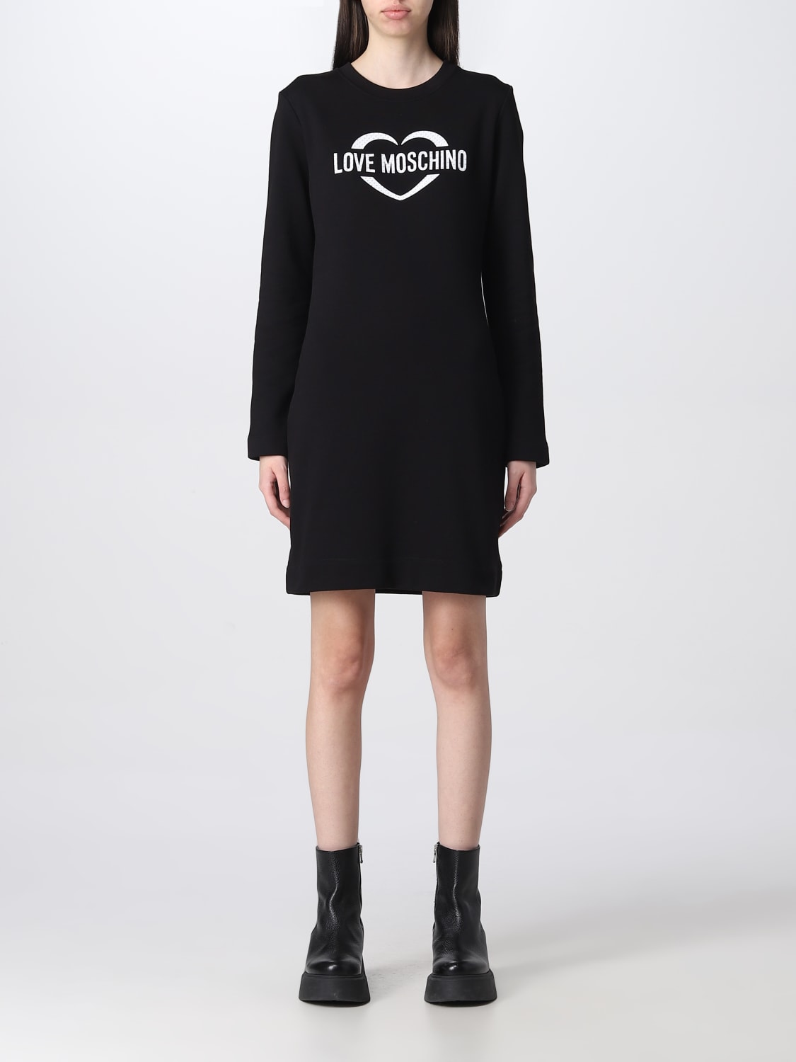 Love Moschino Outlet Dress women Black Love Moschino dress W5C0003M4055 online at GIGLIO.COM