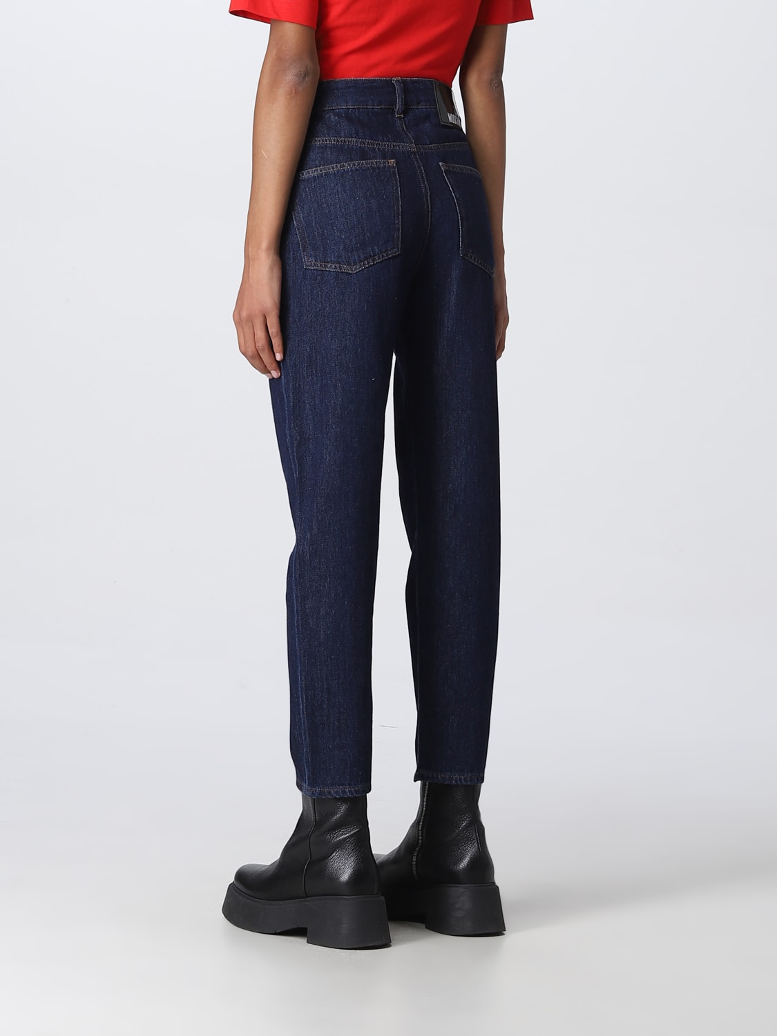 LOVE MOSCHINO JEANS: Jeans women Love Moschino, Denim - Img 2