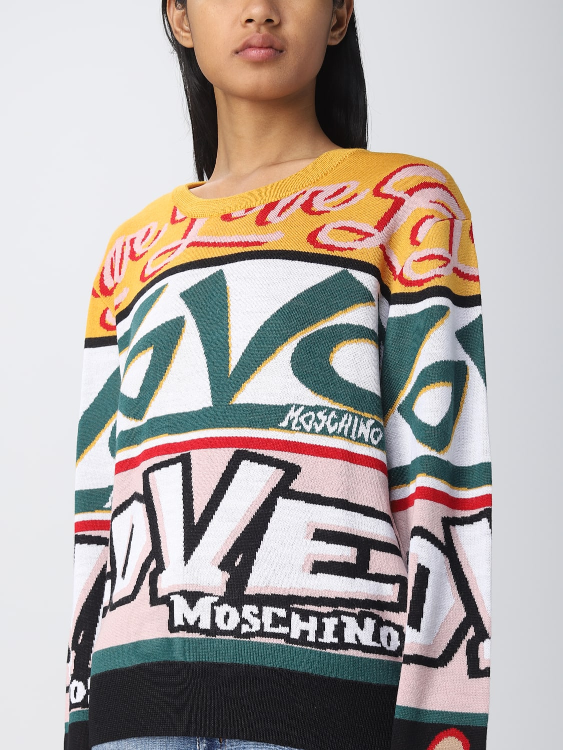 Love Moschino Outlet Maglia donna Fantasia Maglia Love Moschino WSM2410X0377 online su GIGLIO.COM