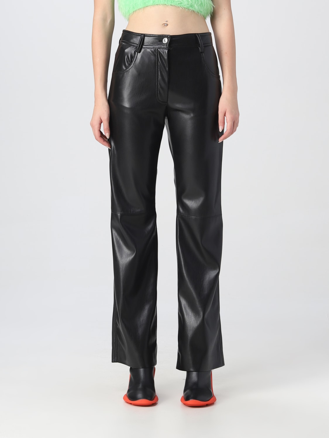 MSGM PANTS: Pants women MSGM, Black - Img 1