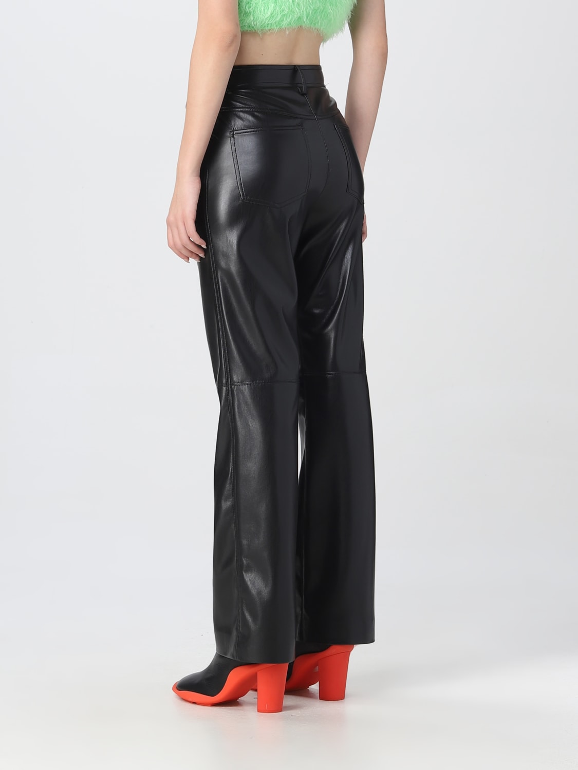 MSGM PANTS: Pants women MSGM, Black - Img 2