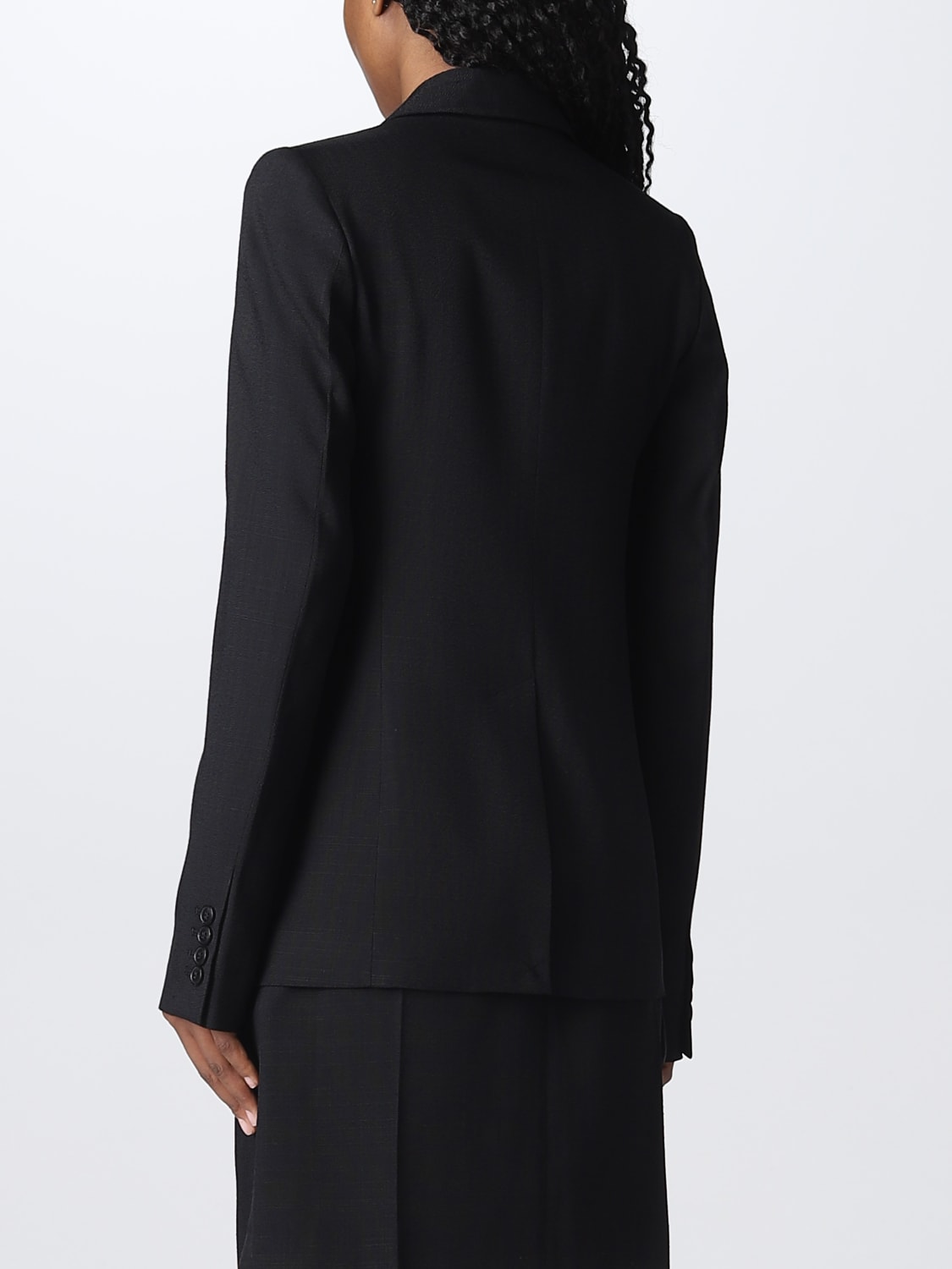 VICTORIA VICTORIA BECKHAM BLAZER: Blazer a monopetto Victoria Victoria Beckham, Nero - Img 3