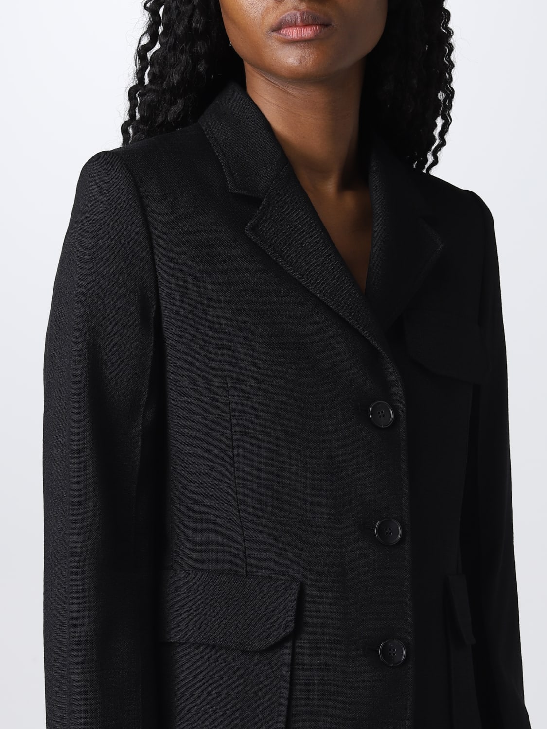 VICTORIA VICTORIA BECKHAM BLAZER: Blazer a monopetto Victoria Victoria Beckham, Nero - Img 5