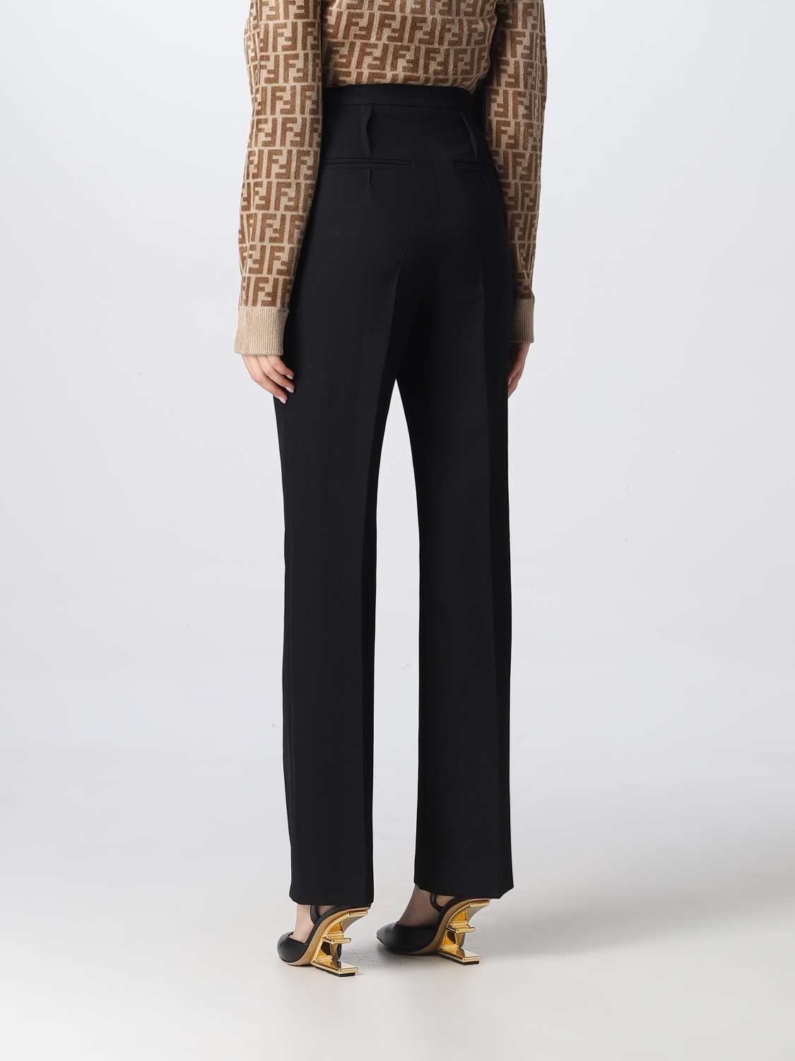 FENDI PANTALÓN: Pantalón mujer Fendi, Negro - Img 3