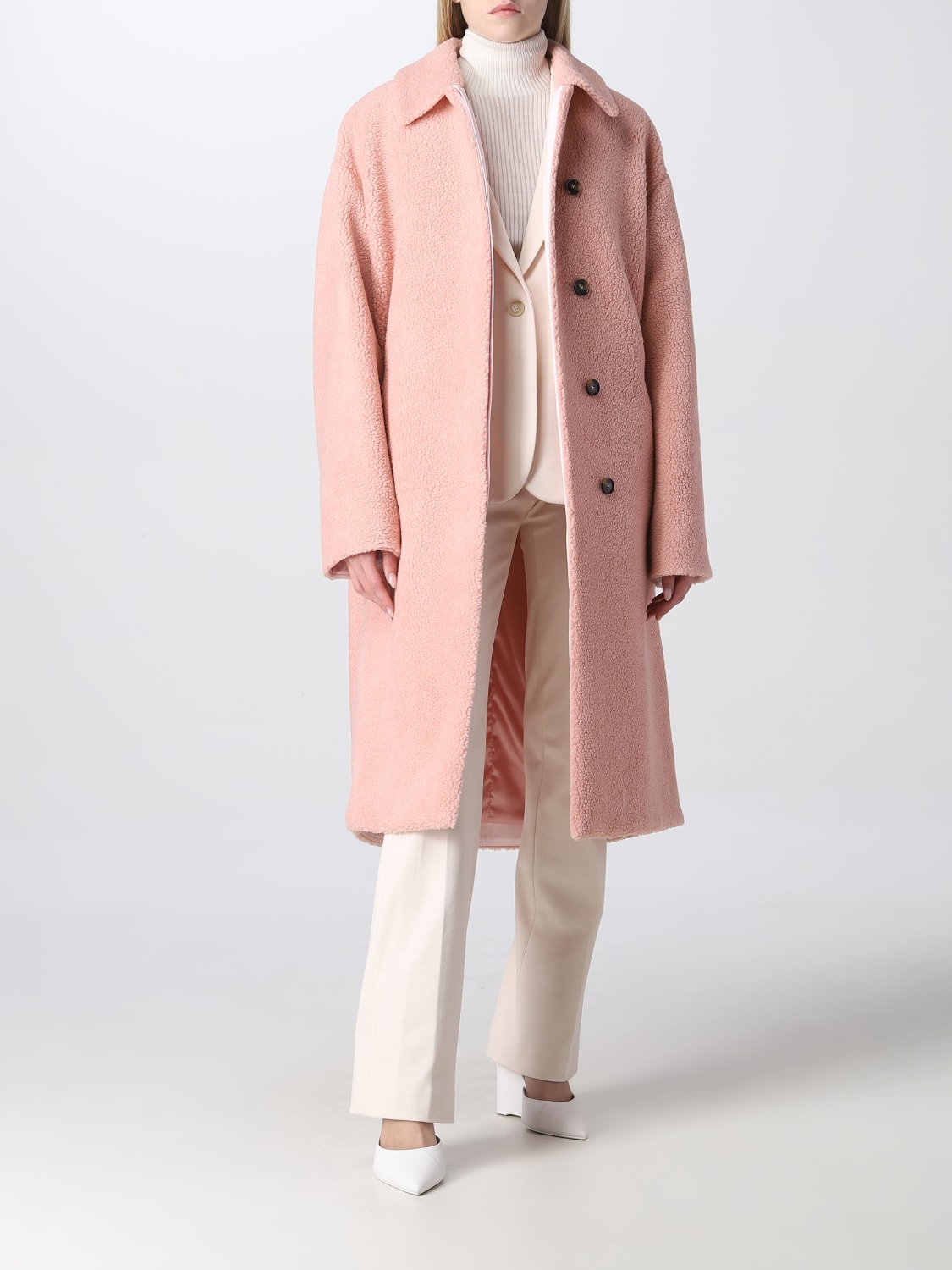 MANUEL RITZ COAT: Coat women Manuel Ritz, Pink - Img 2