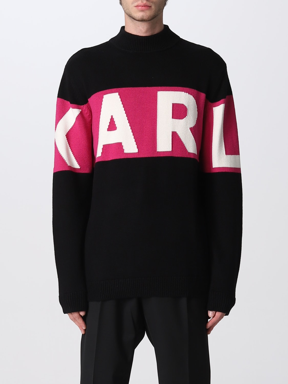 Giglio Maglia Karl Lagerfeld con big logo online Abbigliamento