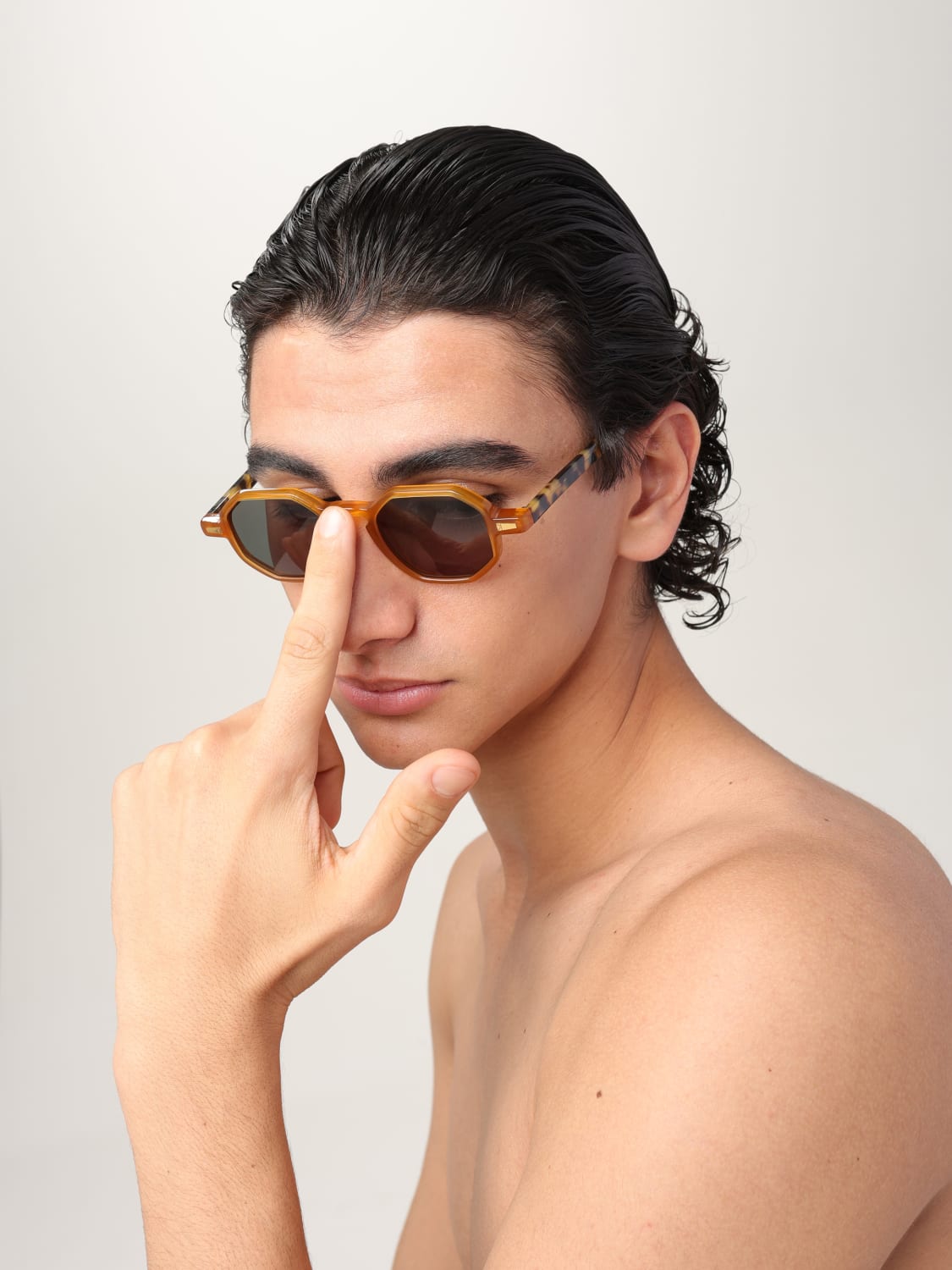 KYME OCCHIALI DA SOLE: Occhiali da sole Rio Kyme in acetato , Ambra - Img 2