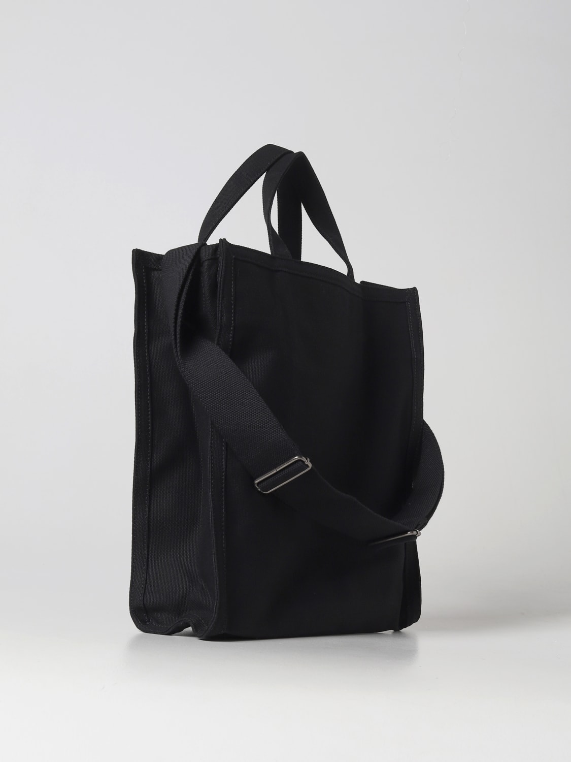 A.P.C. BORSA A TRACOLLA: Borsa A.P.C. in canvas di cotone, Nero - Img 2