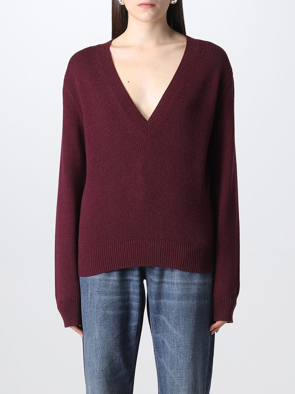 BOTTEGA VENETA SWEATER: Sweatshirt women Bottega Veneta, Red - Img 1