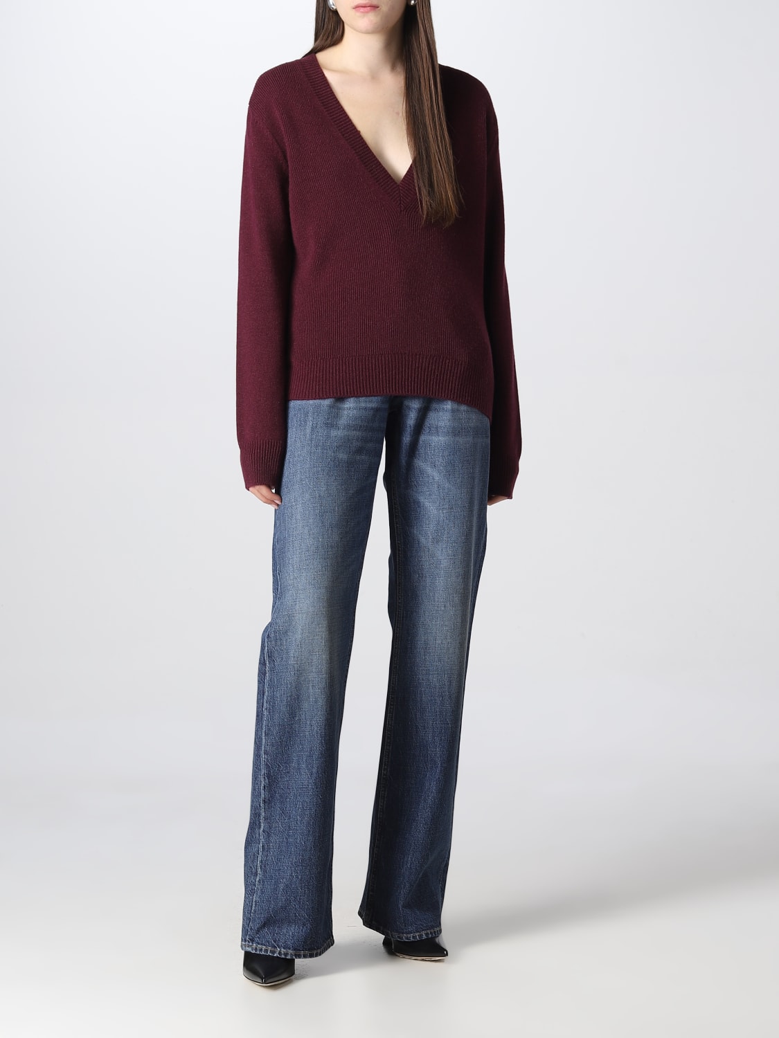 BOTTEGA VENETA SWEATER: Sweatshirt women Bottega Veneta, Red - Img 2