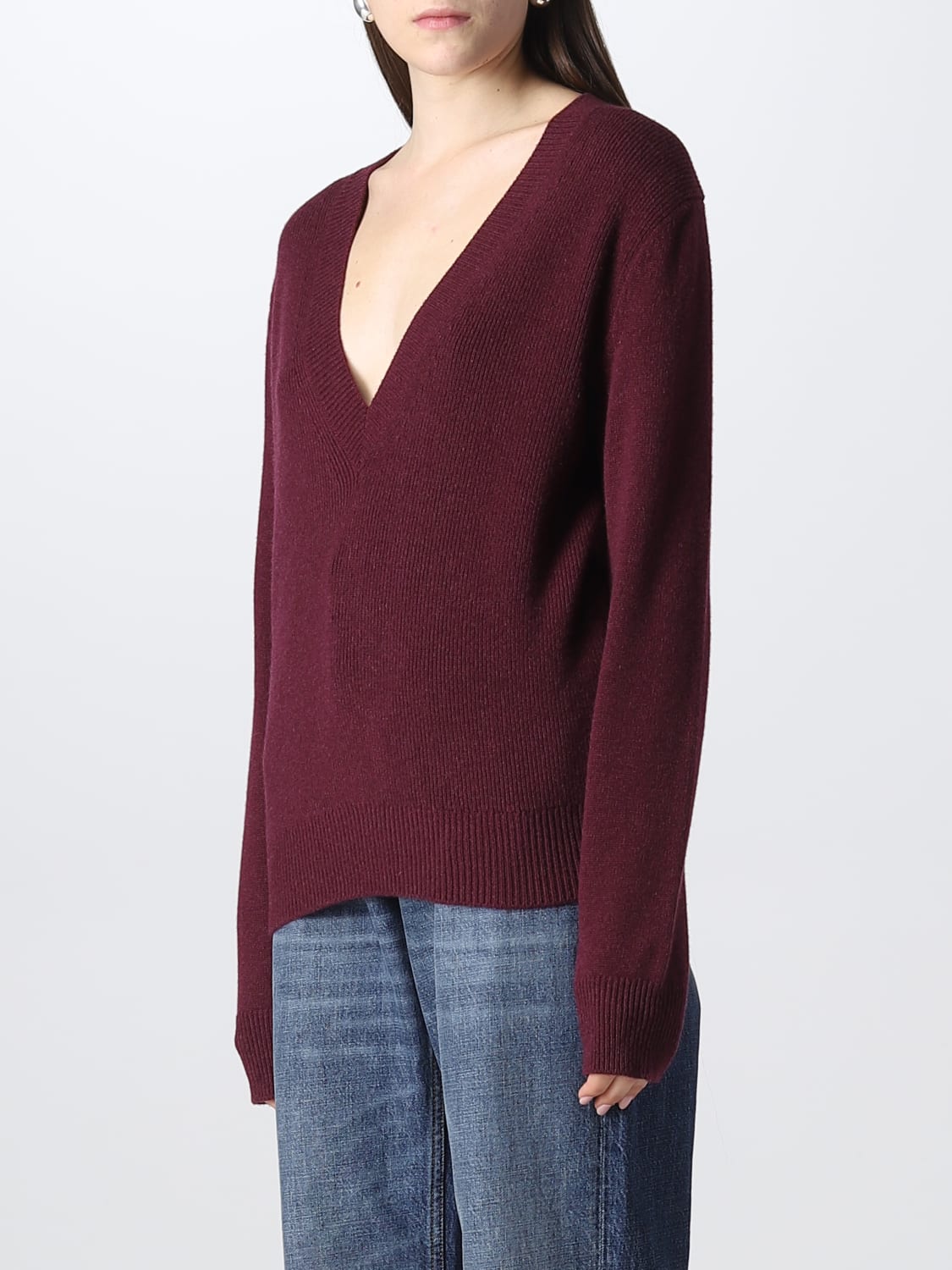 BOTTEGA VENETA SWEATER: Sweatshirt women Bottega Veneta, Red - Img 4