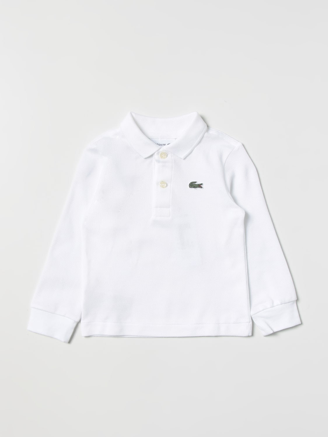 Polo lacoste blanc enfant hotsell