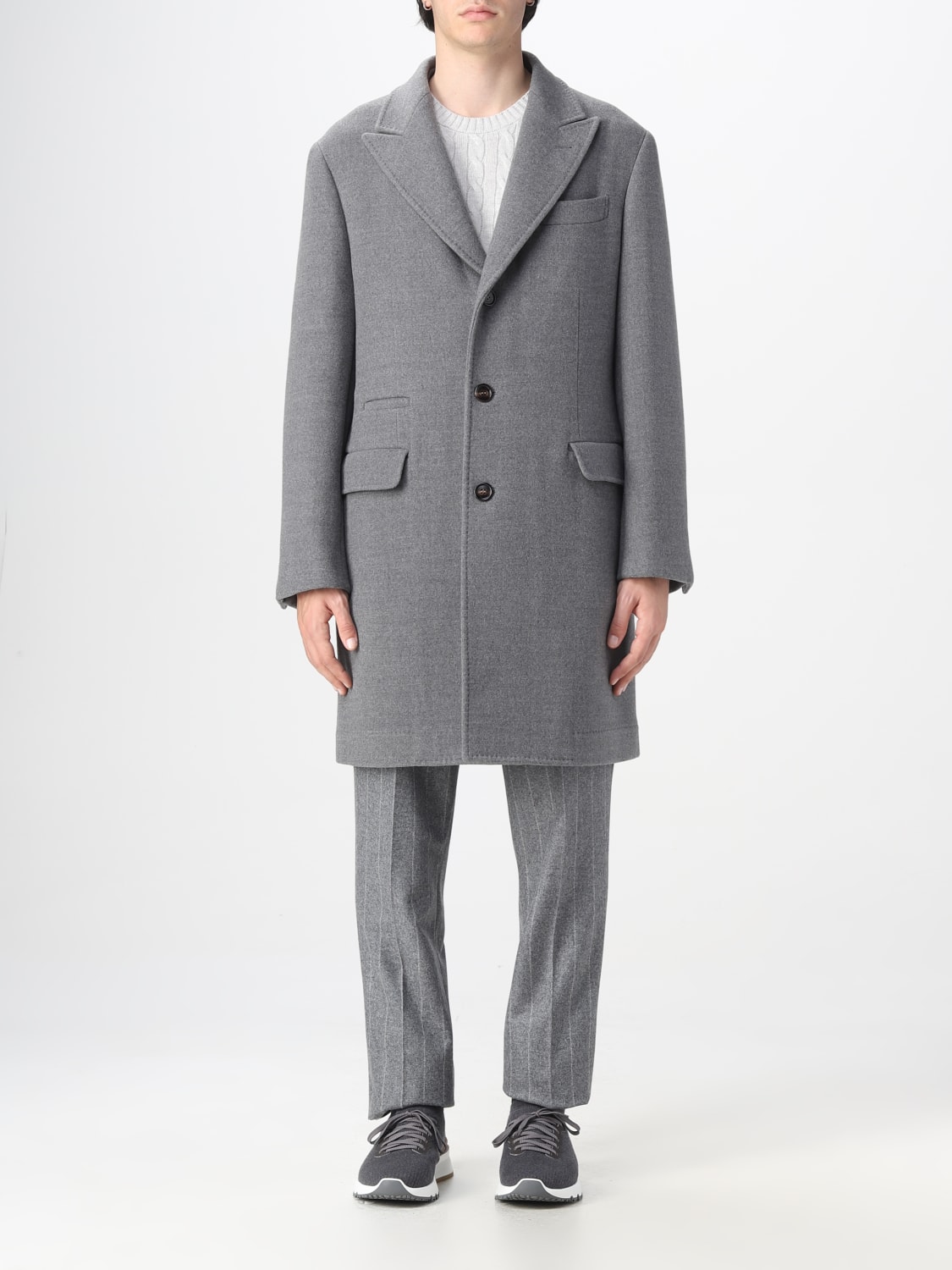 BRUNELLO CUCINELLI: Coat men - Black | Brunello Cucinelli coat ...