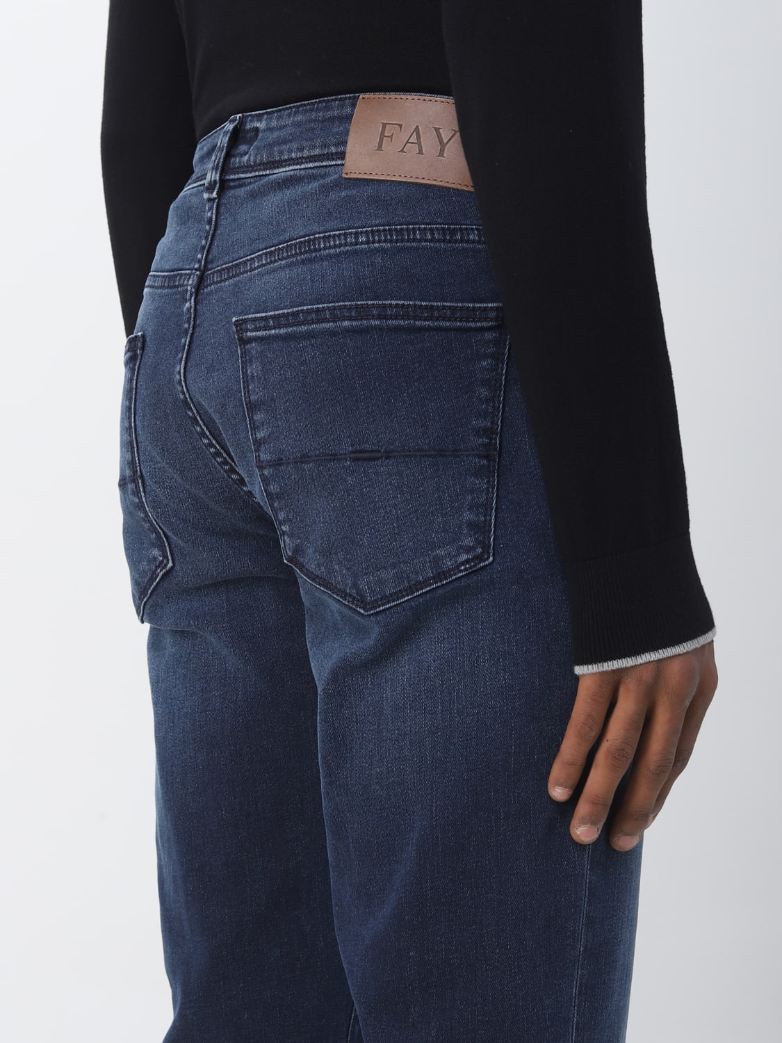 FAY JEANS: Jeans men Fay, Denim - Img 3