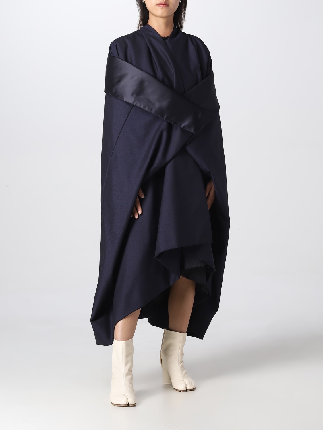 MAISON MARGIELA COAT: Coat woman Maison Margiela, Blue - Img 2