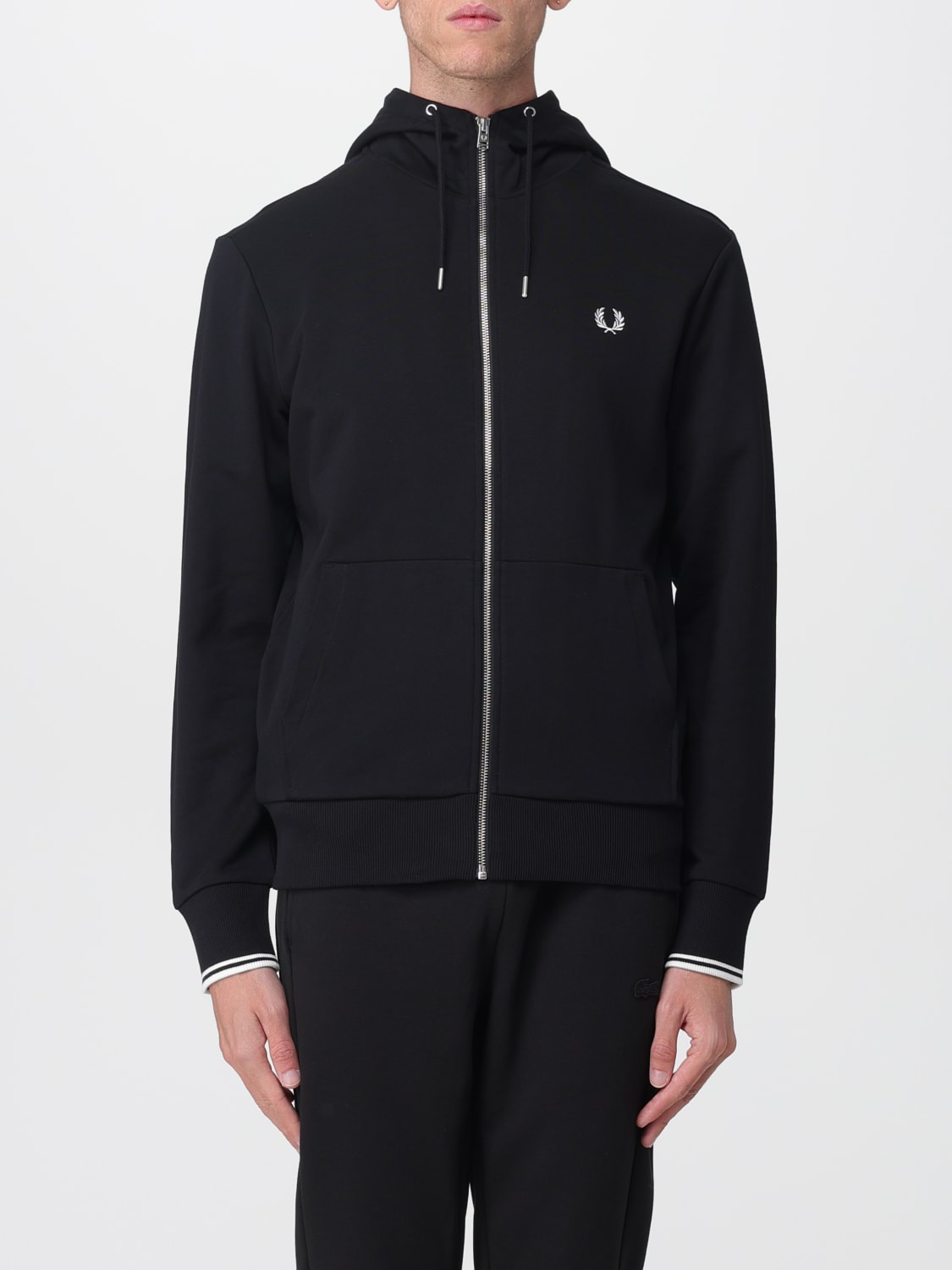 FRED PERRY SWEATSHIRT: Sweater men Fred Perry, Black - Img 1