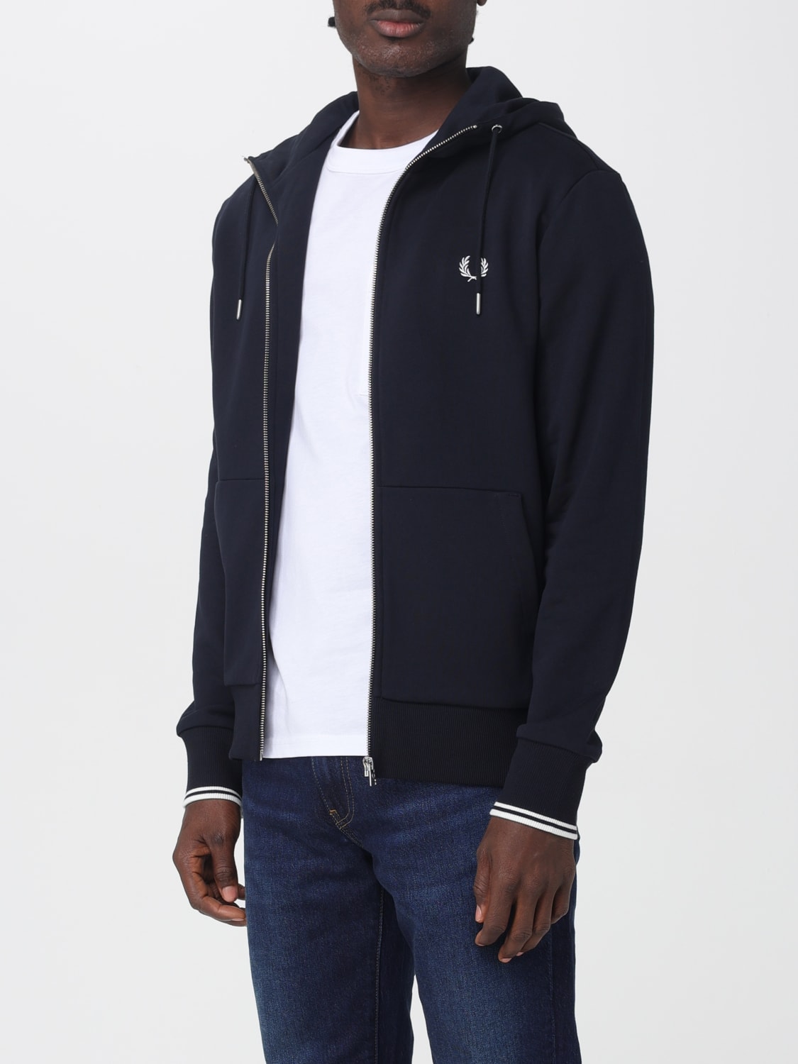 FRED PERRY SWEATSHIRT: Sweater men Fred Perry, Blue - Img 3