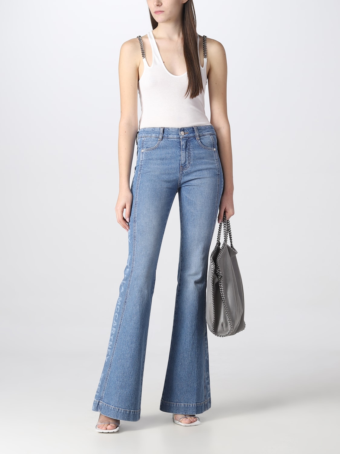 STELLA MCCARTNEY TRAGETASCHE: Umhängetasche damen Stella McCartney, Grau - Img 2