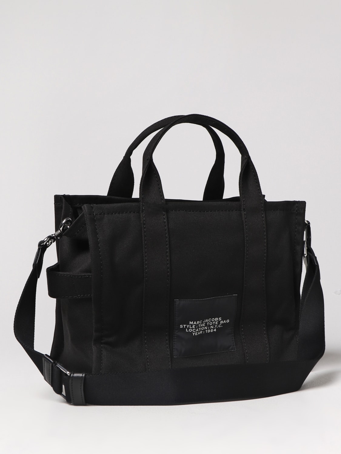 MARC JACOBS BORSA TOTE: Borsa The Tote Bag Marc Jacobs in canvas , Nero - Img 2