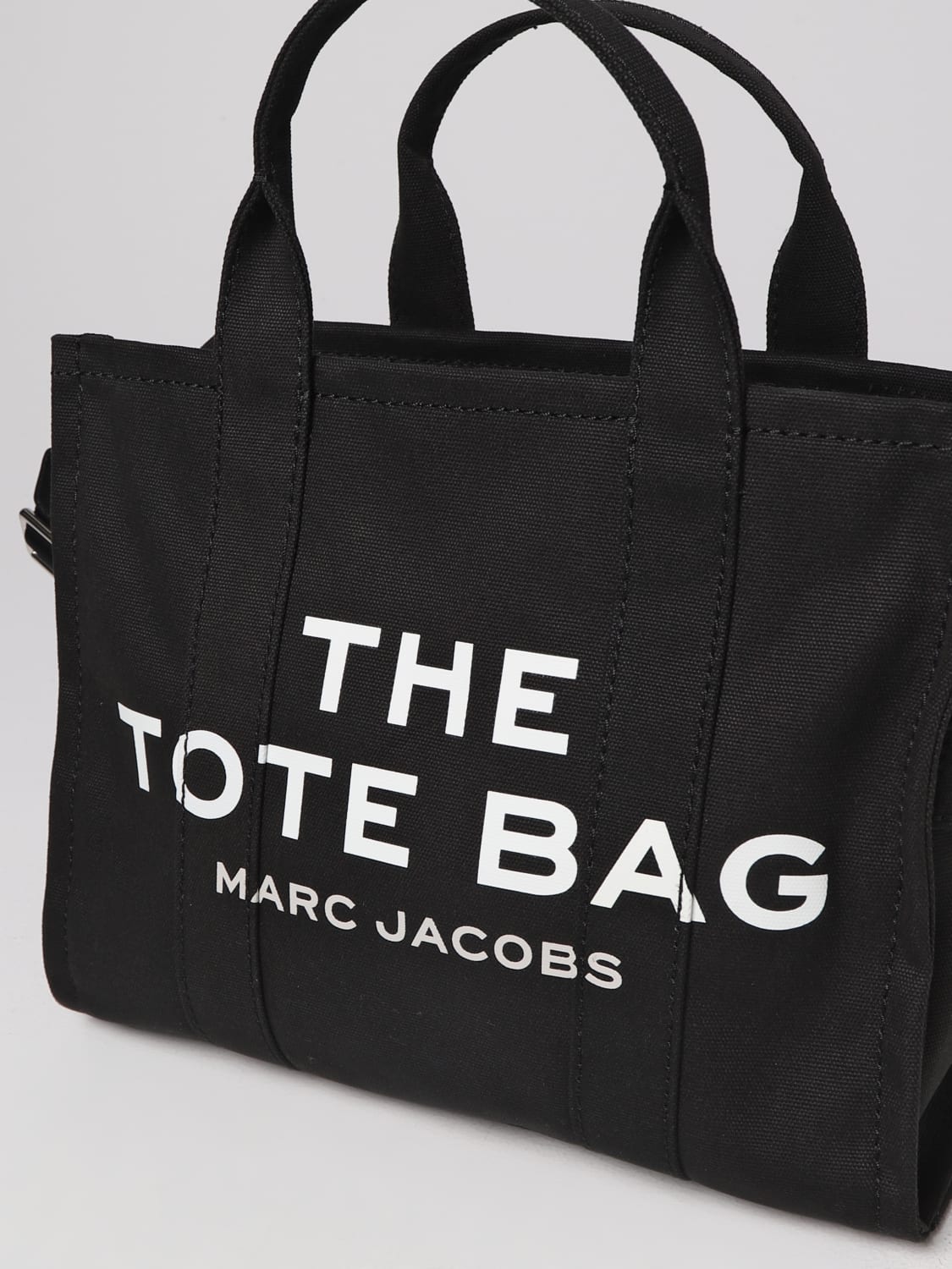 MARC JACOBS BORSA TOTE: Borsa The Tote Bag Marc Jacobs in canvas , Nero - Img 3
